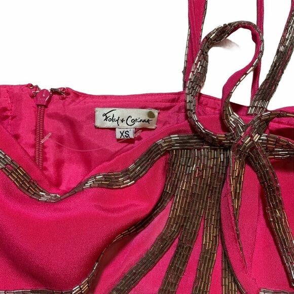 NWOT Foley + Corinna silk beaded top - Picture 5 of 10